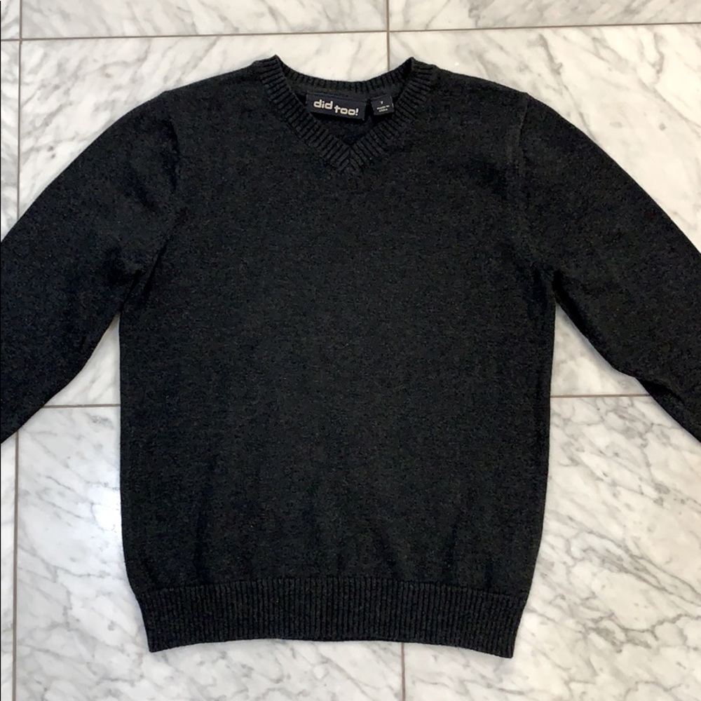 Did Too Nordstrom Kids V-Neck Cotton Sweater Sz 7